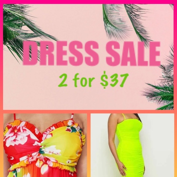 Yellow Bodycon Dress - Picture 3 of 3